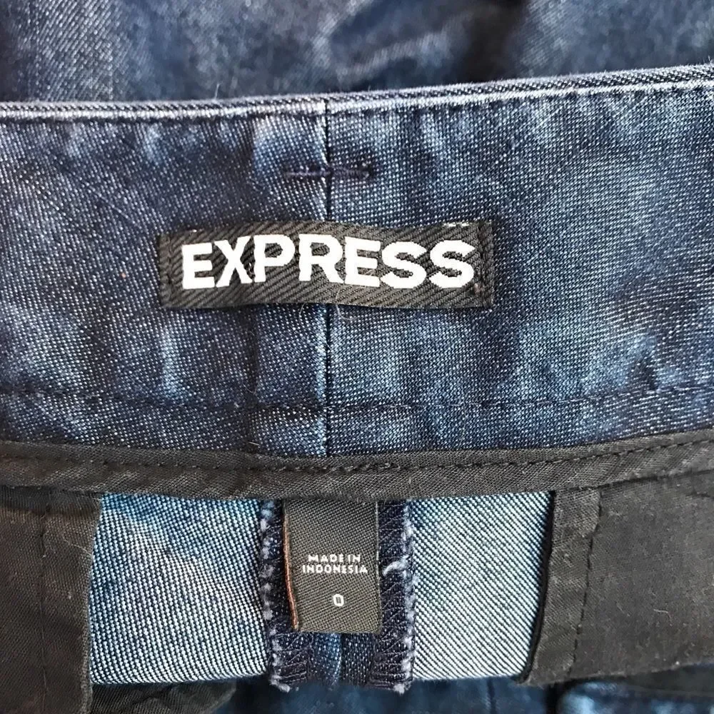 EXPRESS Denim Cuffed Shorts‎